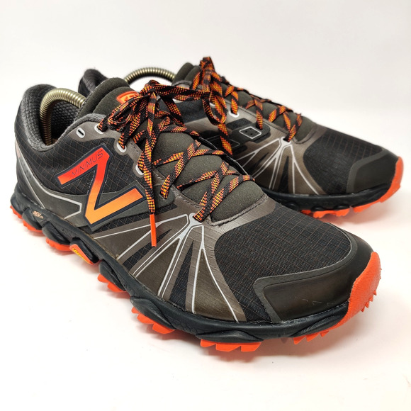 New Balance Minimus 1010v2 Trail Running Shoes Mens 9.5 D Gray Orange MT1010T2 - Picture 1 of 16